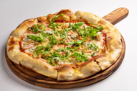 Пицца с морепродуктами