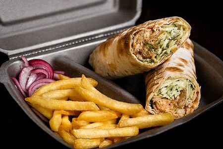 Комбо с куриной шаурмой