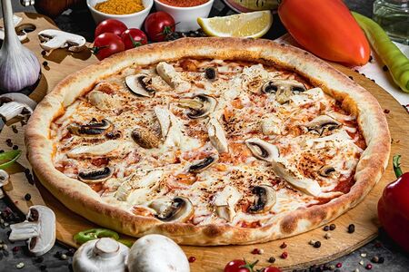 Курица, грибы