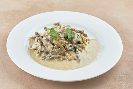 Бефстроганов из печени