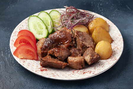 Казан-кебаб с бараниной