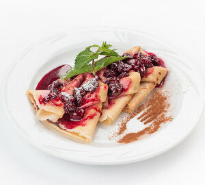 Блинчики с вишней