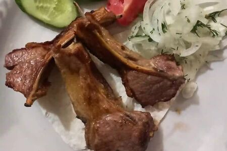 Шашлык из бараньей корейки