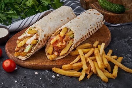 Гирос Xxl с шашлыком из свинины