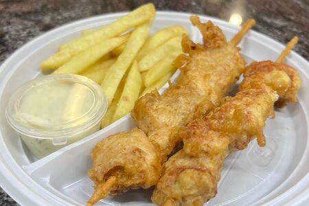 Шашлычок Тартар с картофель фри