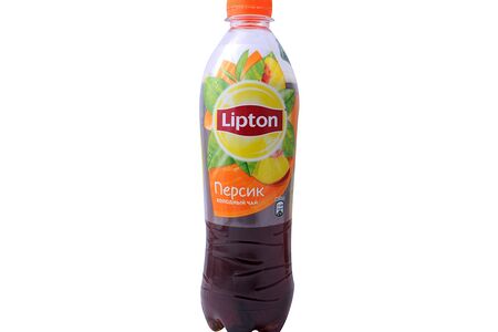 Черный чай Lipton с персиком