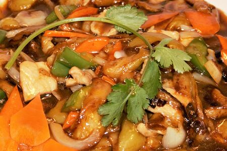 Баклажаны, жаренные со свининой