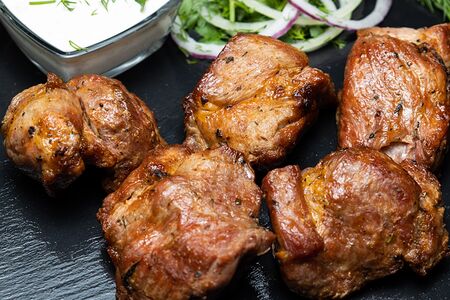 Шейка свиная на углях