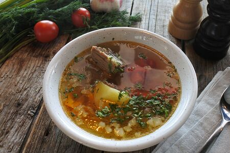 Шурпа с говядиной