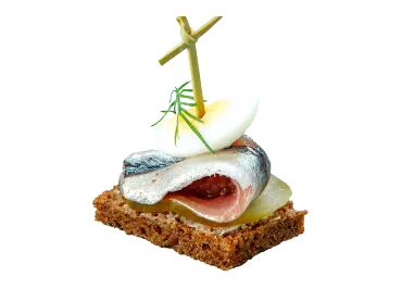 Канапе с балтийской килькой