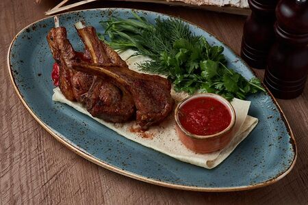 Шашлык из бараньих ребрышек