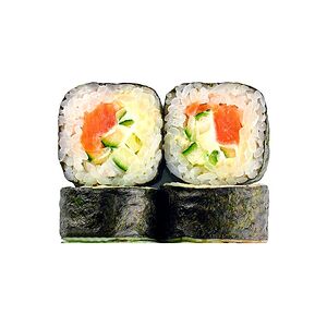 Сяке нагима с лососем и огурцом мини-порция