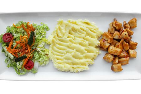 Сладкая курочка с картофельным пюре