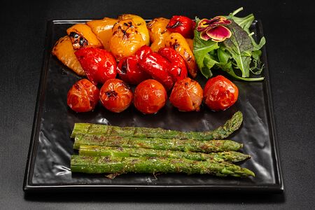 Овощи гриль на углях