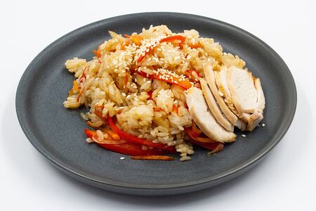 Тяхан с курицей