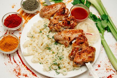 Шашлык из куриных крылышек