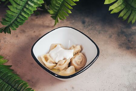 Пельмени куриные Итальянцы в России со сметаной