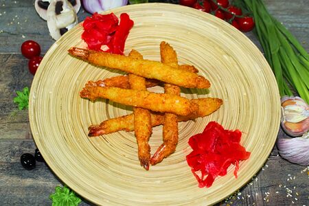 Креветки темпура