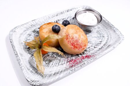 Сырники с ванильной сметаной