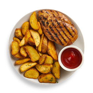 Куриное филе с картофелем айдахо