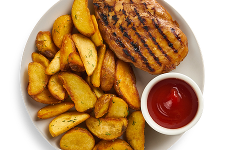 Куриное филе с картофелем айдахо