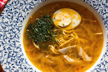 Лапша куриная деревенская