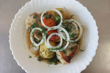 Курица с картофелем