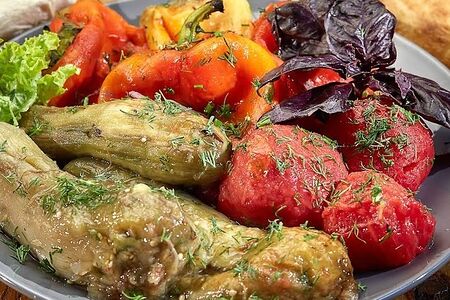 Овощи на мангале