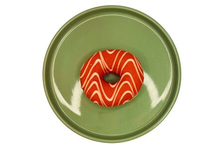 Пончик с шоколадом