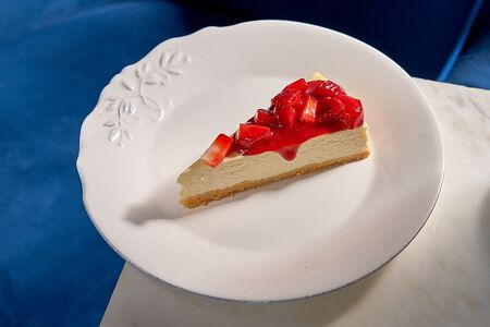 Ванильный чизкейк с клубникой