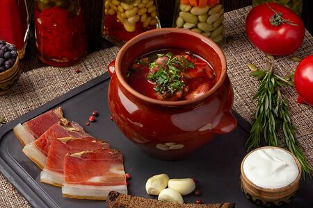 Борщ домашний