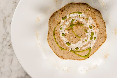 Крем-суп из лесных грибов