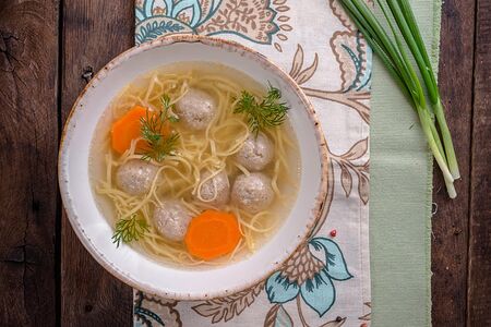 Домашняя лапша с фермерской курицей