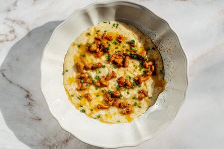 Ризотто с лисичками и пармезаном