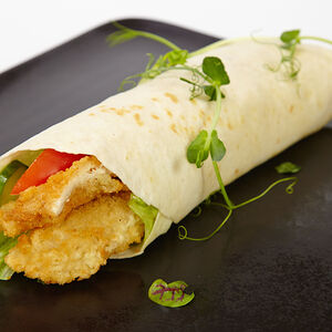 Тортилья с курицей темпура