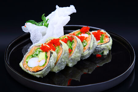 Ролл № 15 Теплый с лососем, креветкой