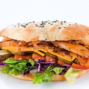 Сырный донер в пите с курицей