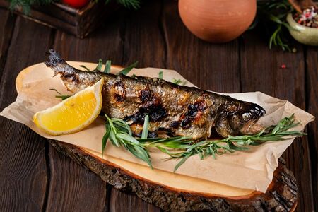 Форель на мангале