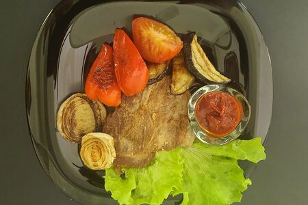 Стейк гриль из свинины