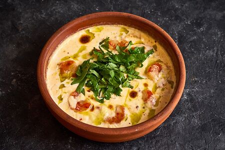 Креветки в соусе чкмерули