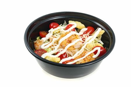 Салат Цезарь с креветкой