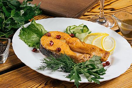 Стейк из семги