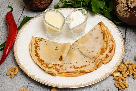 Блинчики с мясом