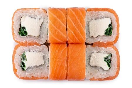 Филадельфия с зеленым луком