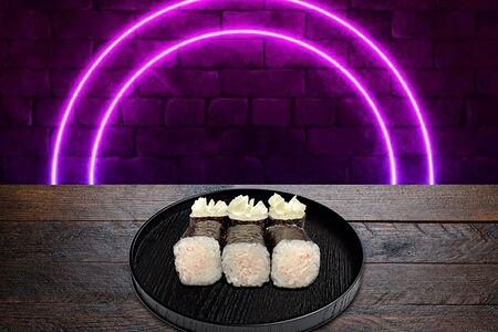 Ролл Сырный краб маки