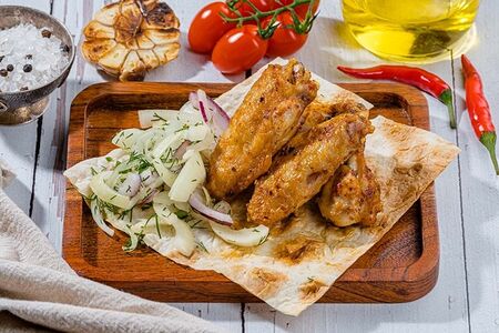 Шашлык из крылышек курицы