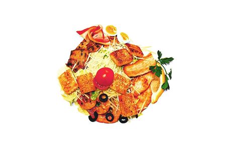 Салат Цезарь с курицей