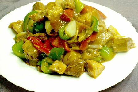 Рулька кусочками в соусе №210 (2)