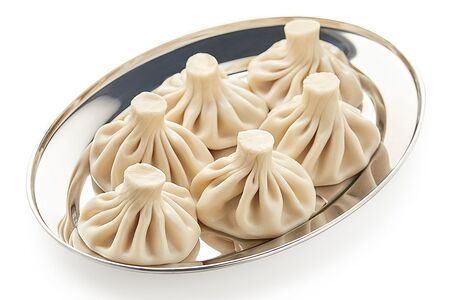 Хинкали с вишней и творогом