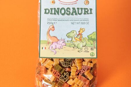 Макаронные изделия без яиц со шпинатом и томатами Dalla Costa Динозавры